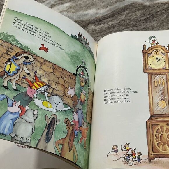 Little People’s Mother Goose, Vintage Hardcover Book, Nursery Rhyme Compilation - Picture 8 of 11